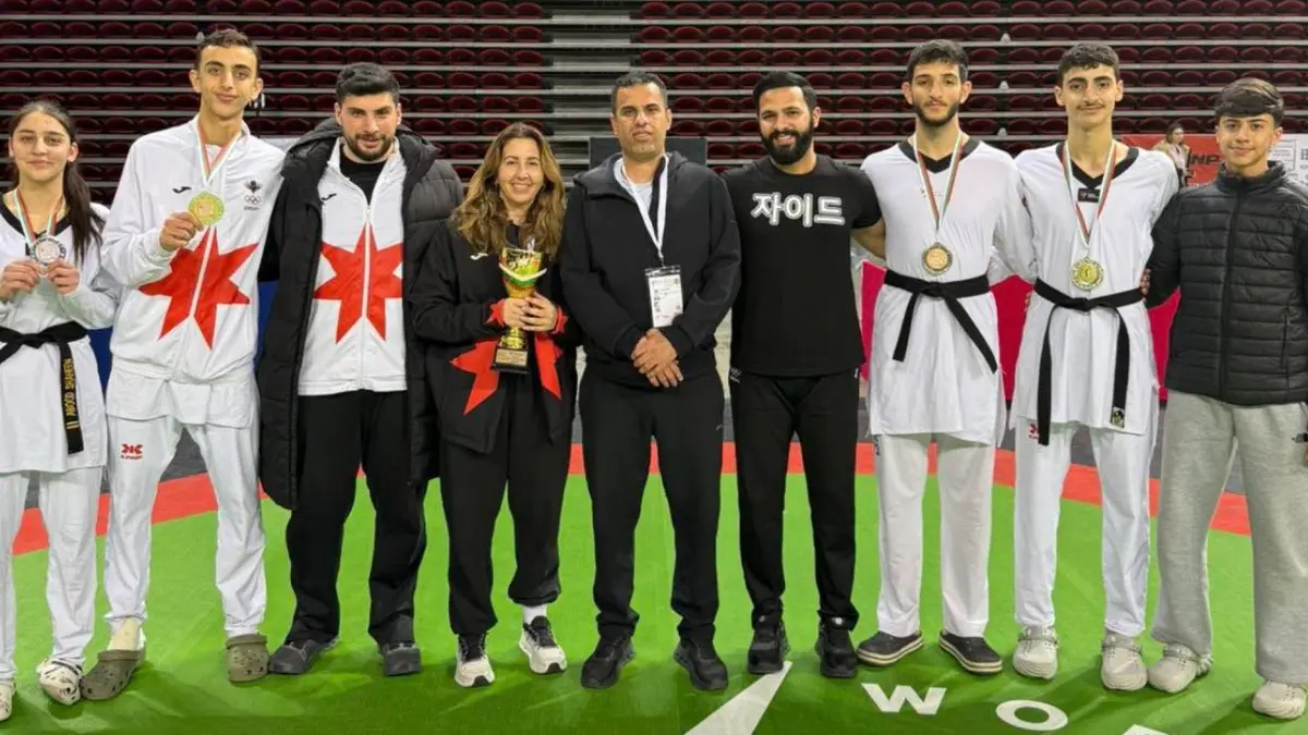 النشميات والنشامى يعتلون المنصات في بطولة صوفيا للتايكواندو