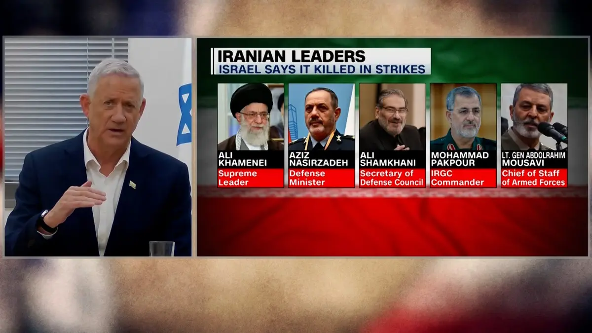 ما خطة أمريكا وإسرائيل لإيران بعد مقتل خامنئي؟ بيني غانتس يعلق لـCNN