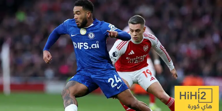 احصائيات الشوط الاول من مباراة ارسنال و تشيلسي