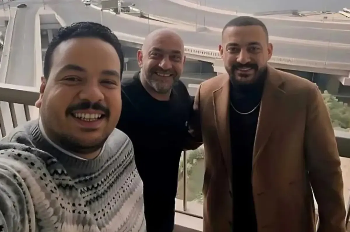 دياب ومصطفى غريب يحتفلان بانتهاء تصوير مسلسل هي كيميا