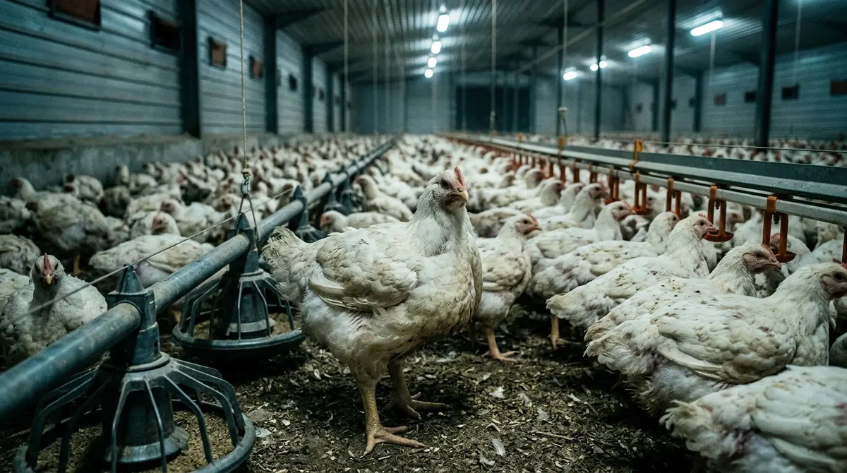 الدجاجة الضخمة.. النهم للمال على حساب الإنسان