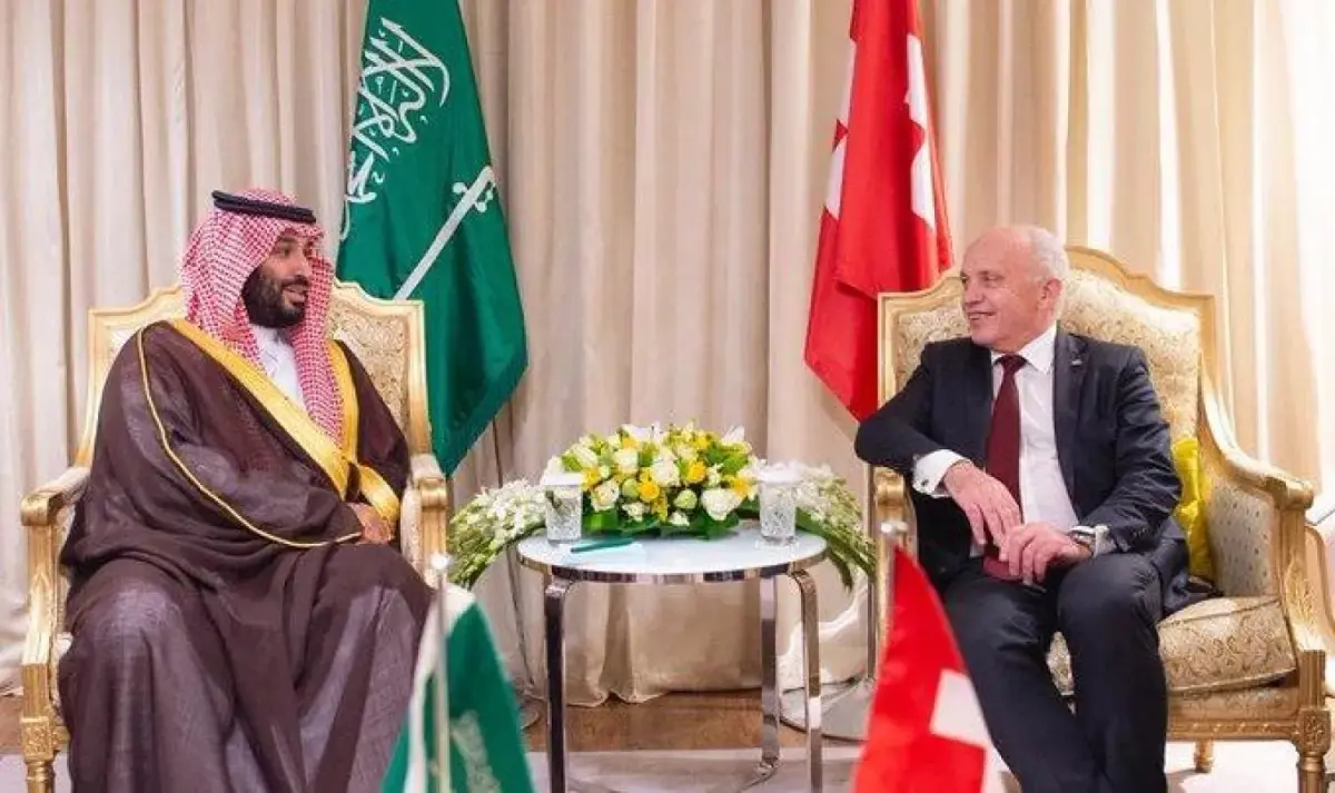 ولي العهد السعودي ورئيس الاتحاد السويسري يبحثان التطورات في المنطقة