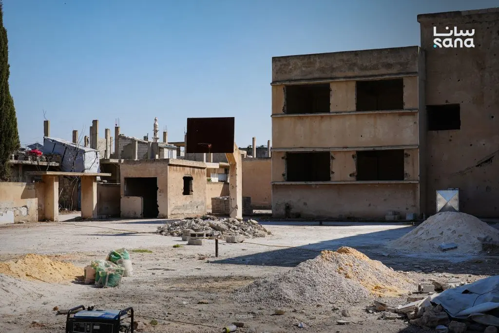 صيانة وإعادة تأهيل المدارس في القصير بحمص