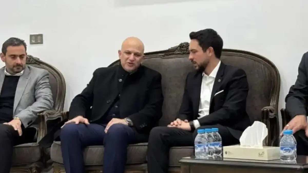 ولي العهد الأمير الحسين يعزي مثنى الغرايبة بوفاة نجله