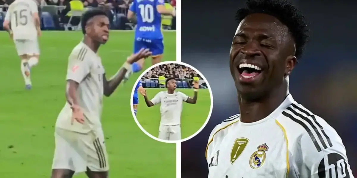 صور: رد فعل فينيسيوس تجاه الجماهير بعد فقدان الكرة أمام خيتافي