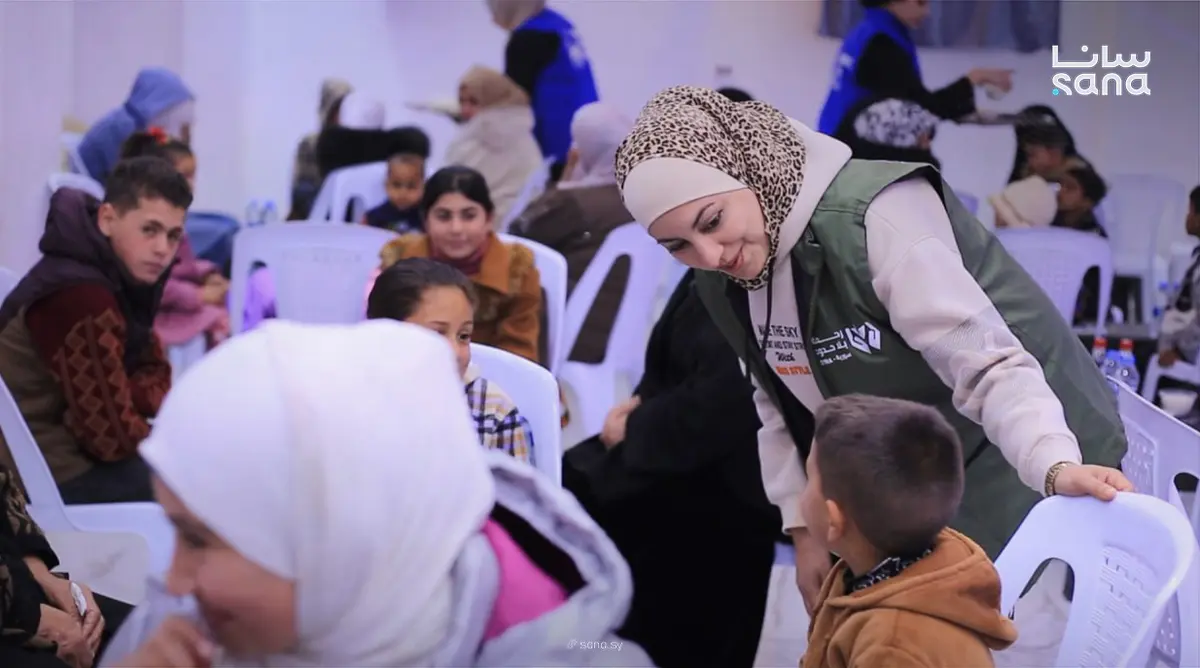 إفطار جماعي لـ 400 طفل يتيم في بلدة الشجرة بريف درعا