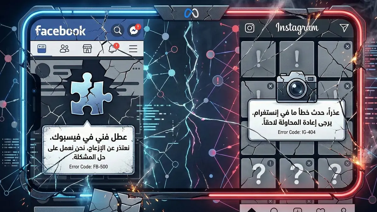 عطل فني يضرب فيسبوك وإنستغرام ويعطل خدمات "ميتا" حول العالم