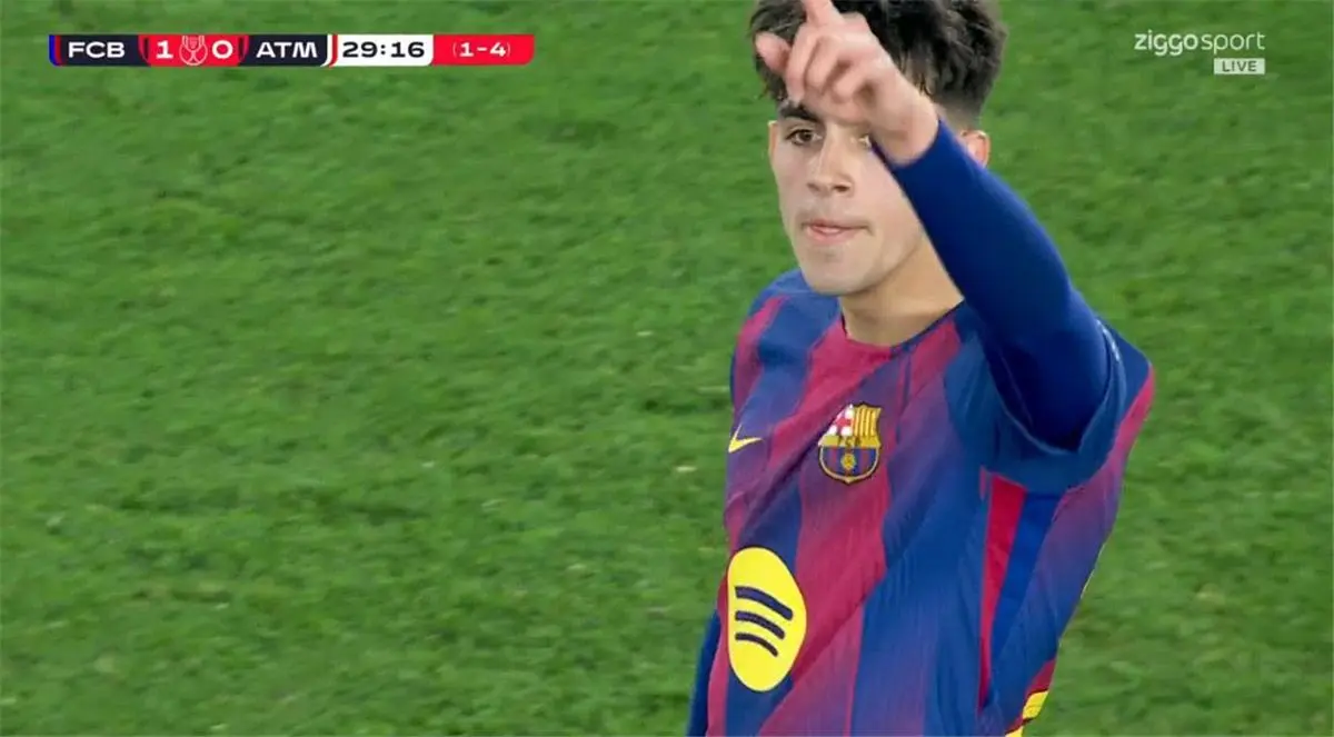 بيرنال يسجل هدف برشلونة الأول أمام أتلتيكو مدريد