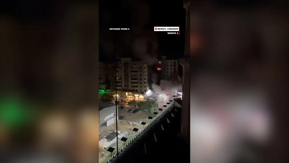 شاهد.. تصاعد التوترات في بيروت وسط غارات جوية إسرائيلية