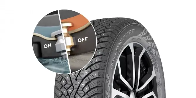 نوكيان تكشف عن إطار بمسامير ذكية تتفاعل تلقائيًا مع البرودة - سعودي شفت