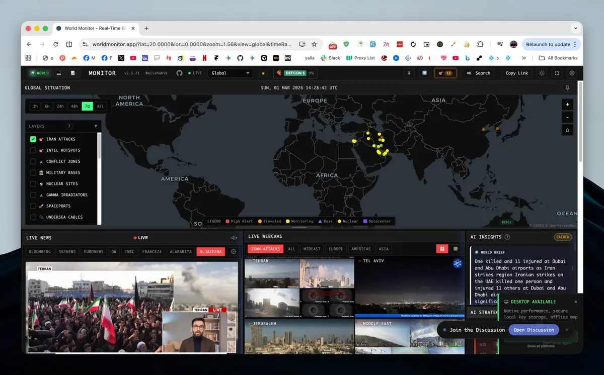 أفضل موقع لمتابعة الأحداث والأخبار العالمية لحظة بلحظة باستخدام الذكاء الاصطناعي