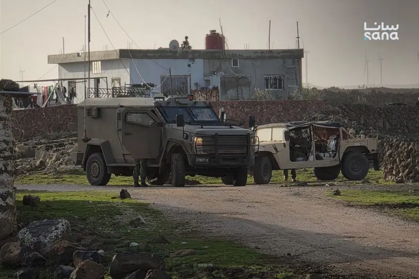 قوات الاحتلال الإسرائيلي تعتقل مواطنين اثنين من قرية كودنة بريف القنيطرة الجنوبي