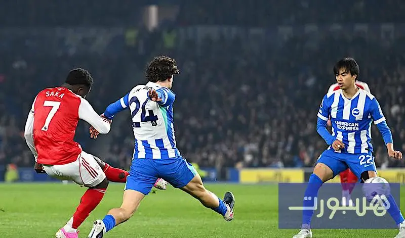 ساكا يقود أرسنال لتعزيز صدارة الدوري الإنجليزي على حساب برايتون - هسبورت