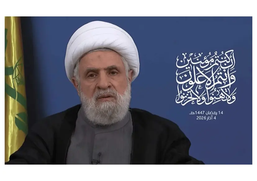 في أول ظهر له خلال الحرب : نعيم قاسم: قصفنا إسرائيل ردا على الانتهاكات ولصبرنا حدود