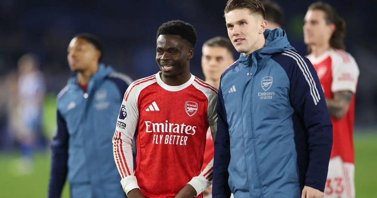 ساكا: أرسنال انتزع فوزاً ثميناً وعلمنا بتعثر سيتي من احتفال الجماهير