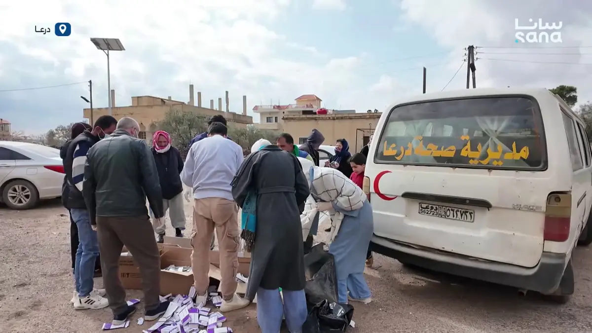 عيادات طبية متنقلة تجوب ريفي درعا الشرقي والسويداء الغربي لتقديم الخدمات الطبية