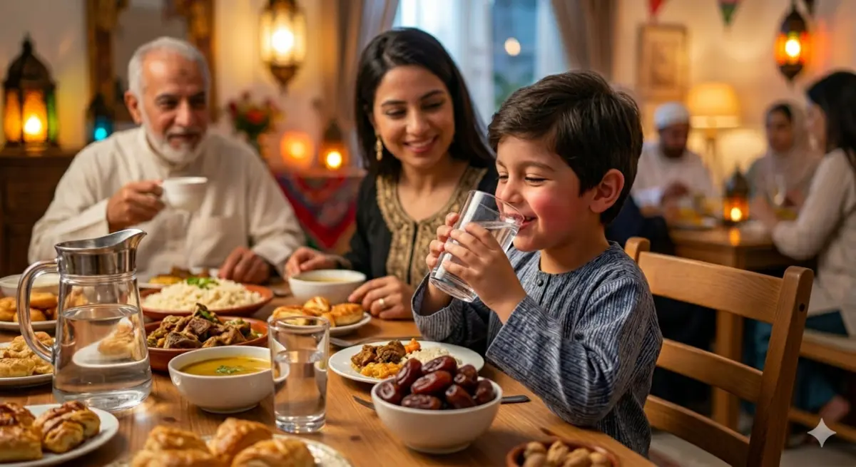 طرق ترطيب جسم الطفل بعد ساعات الصيام