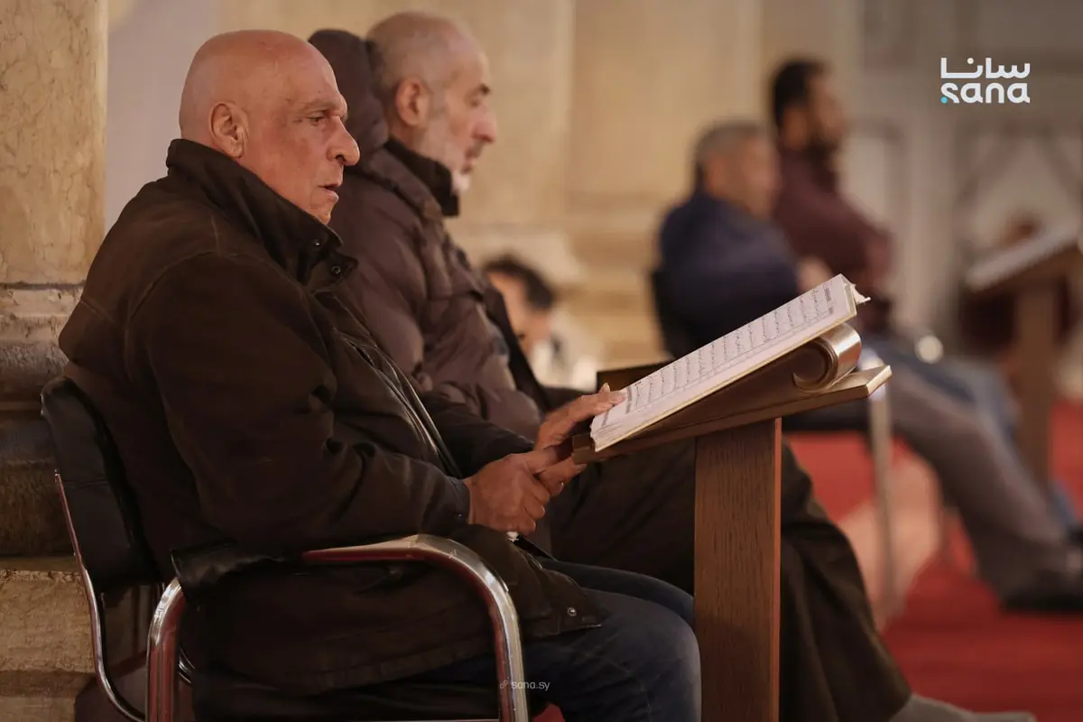 أجواء روحانية في الجامع الأموي بدمشق خلال شهر رمضان المبارك