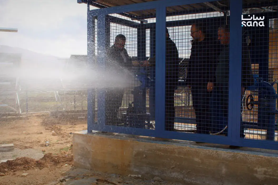 مياه دمشق وريفها تعيد تأهيل وتشغيل آبار مياه الشرب في الزبداني