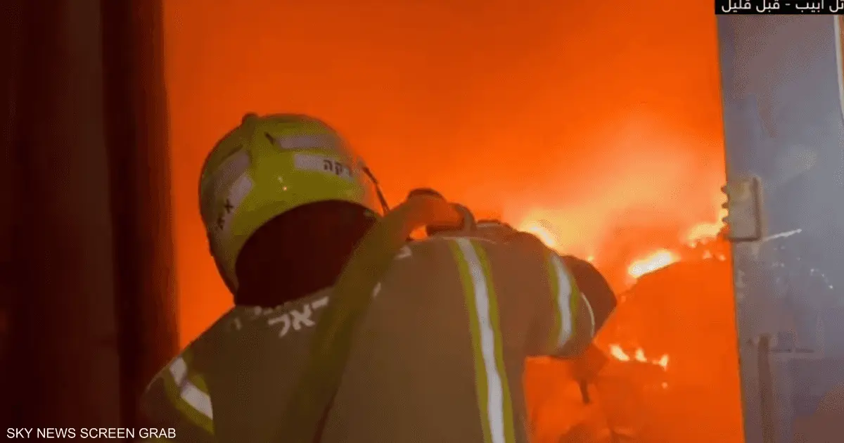 دوي سلسلة انفجارات في تل أبيب بعد انطلاق صافرات الإنذار