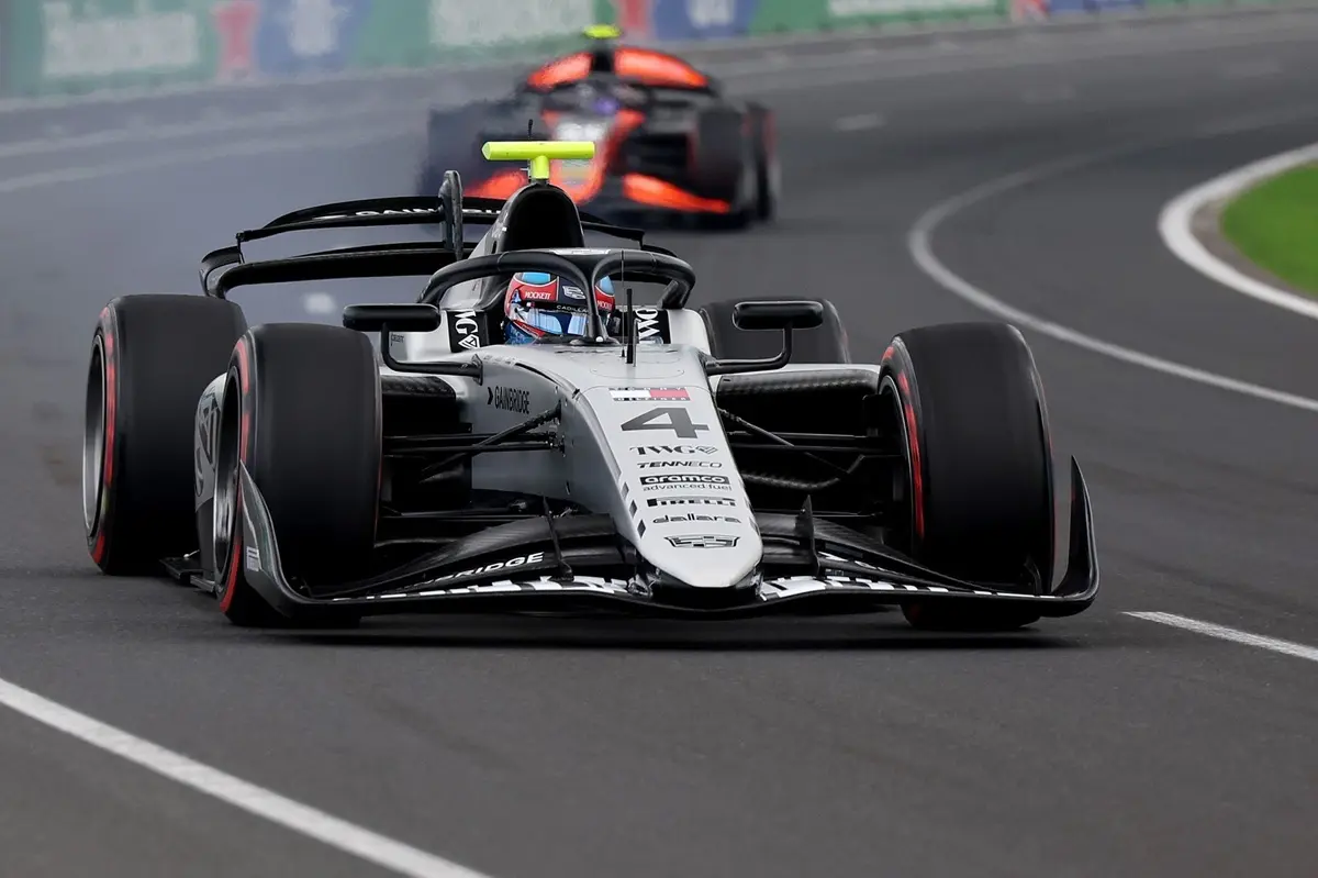 Colton Herta crashes, causes red flag in Melbourne F2 practice debut