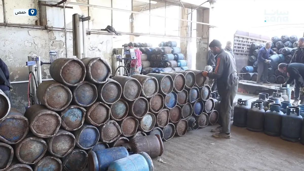 محروقات حمص تواصل إنتاج الغاز المنزلي لتلبية الطلب المتزايد