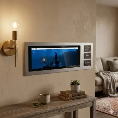 شركة ويف شير تطرح شاشة لمس عريضة مقاس 8.8 بوصة لأنظمة التحكم المنزلي الذكي - التقنية بلا حدود