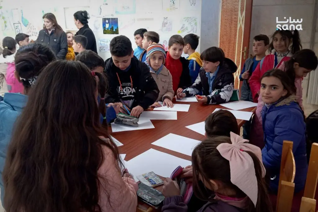 معرض فني للأطفال في مركز ثقافي عين الشرقية ضمن أسبوع الخط العربي