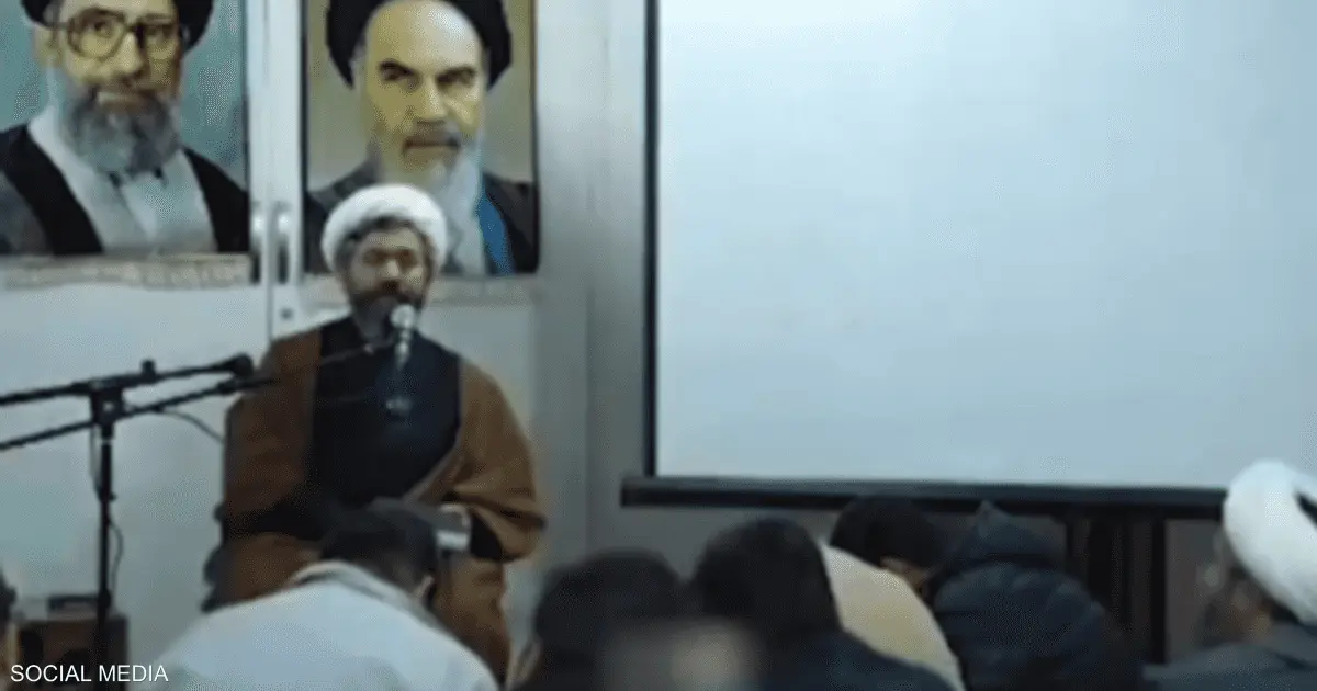 فيديو.. لحظة سقوط صاروخ على اجتماع في إيران