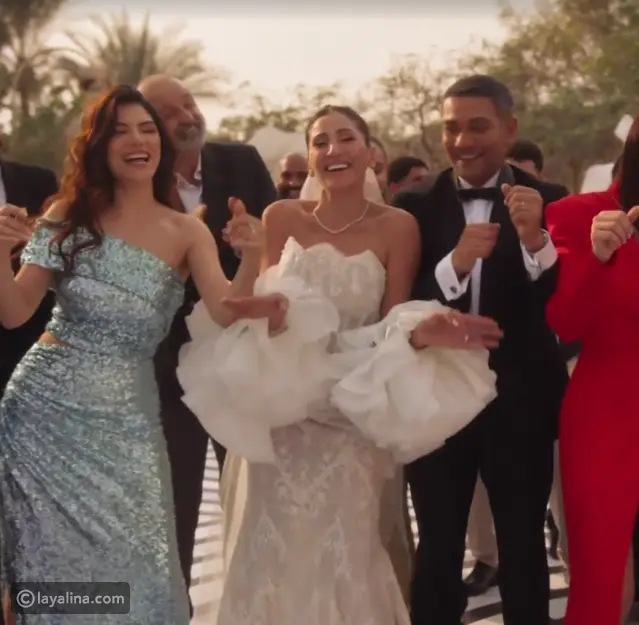 فيديو يكشف كواليس زفاف نور وحسن في اتنين غيرنا