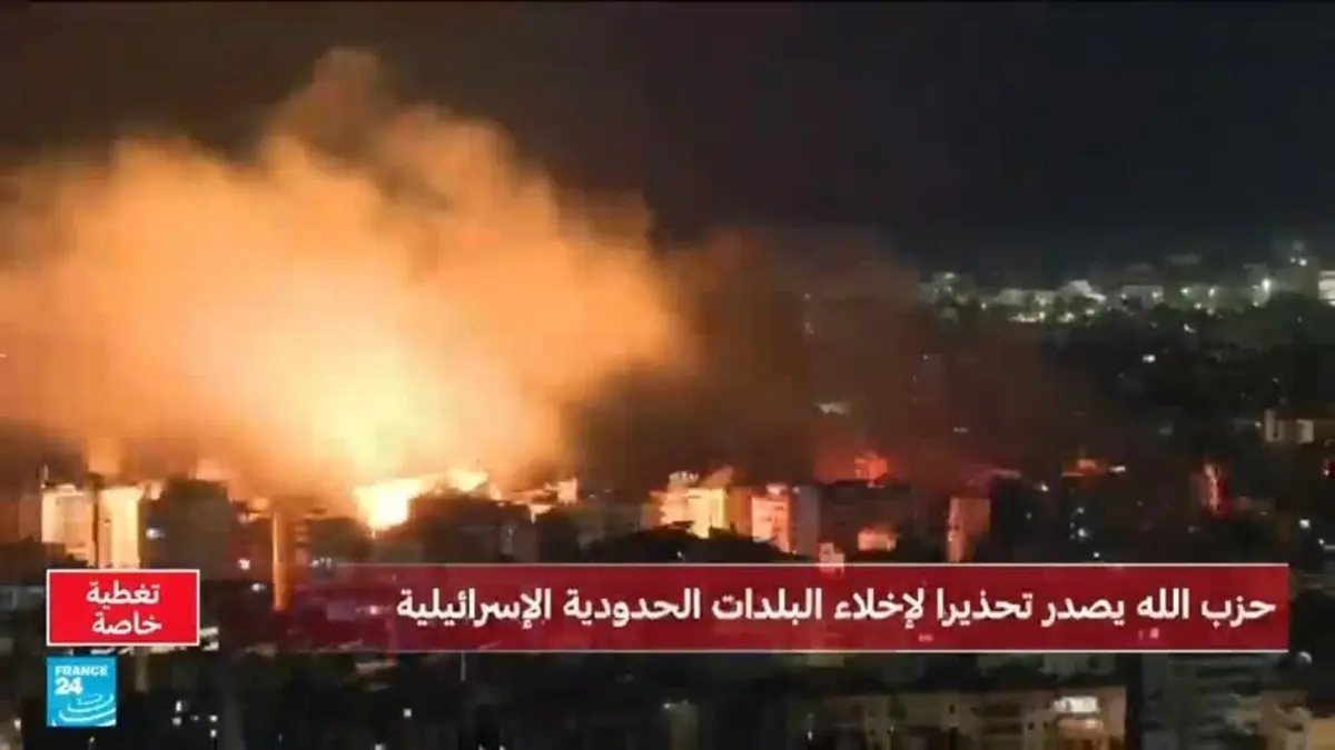 القوات الإسرائيلية تكثف غاراتها على جنوب لبنان وشرقه وعلى الضاحية الجنوبية لبيروت
