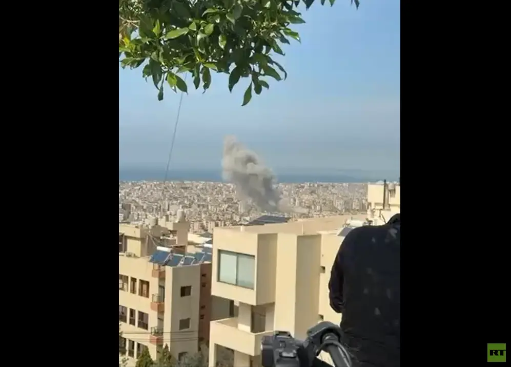 مراسلنا: غارة عنيفة تستهدف الضاحية الجنوبية لبيروت