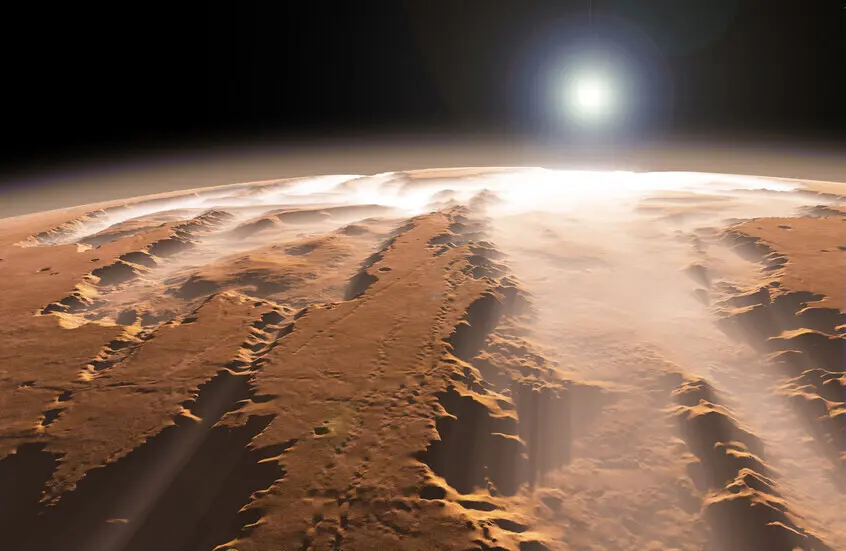 عاصفة شمسية عاتية تحدث تضخما غير مسبوق في غلاف المريخ الجوي