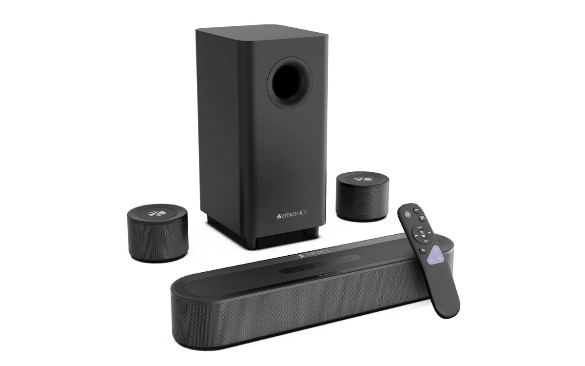 زبرونيكس تطلق بار الصوت Zeb Juke Bar 9710C 5.1 بقوة 550 واط ودعم Dolby Atmos