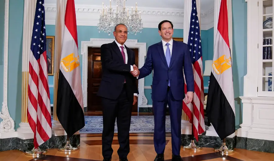 وزيرا الخارجية المصري والأمريكي يبحثان التصعيد الإقليمي