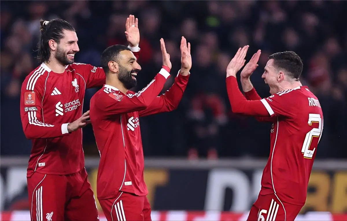 إحصائية غريبة لـ محمد صلاح بعد هدفه في مباراة ليفربول وولفرهامبتون