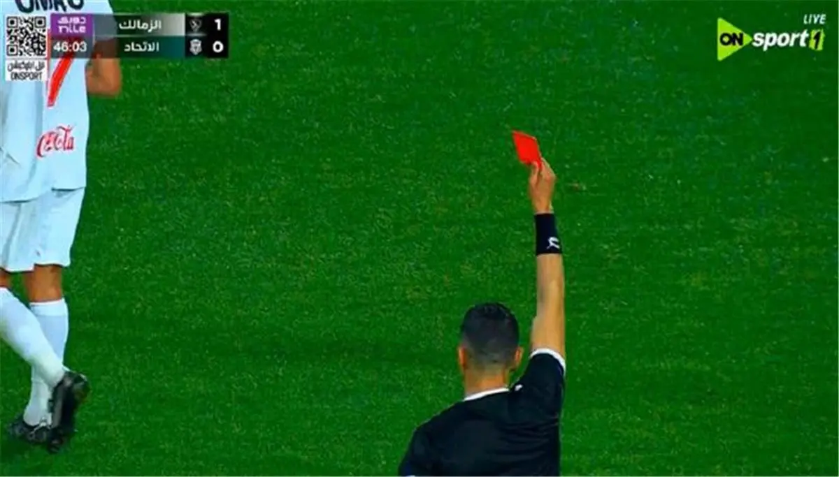 طردان مباشران في مباراة الزمالك والاتحاد السكندري بالدوري