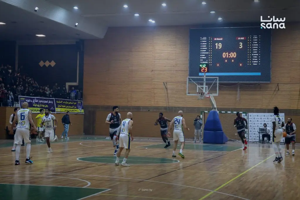 النواعير يشعل دوري كرة السلة للرجال بالفوز على أهلي حلب