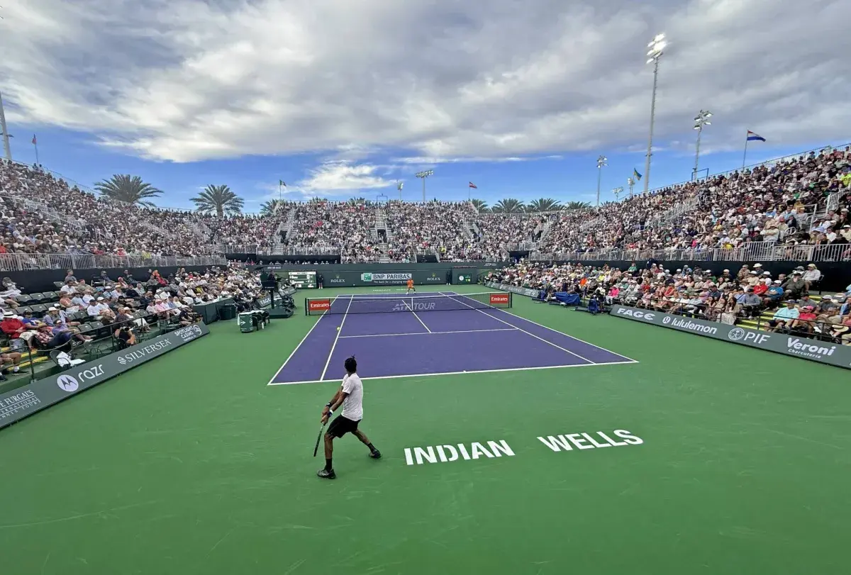 «دورة إنديان ويلز»: أشكال التنس السريعة تجذب الجماهير