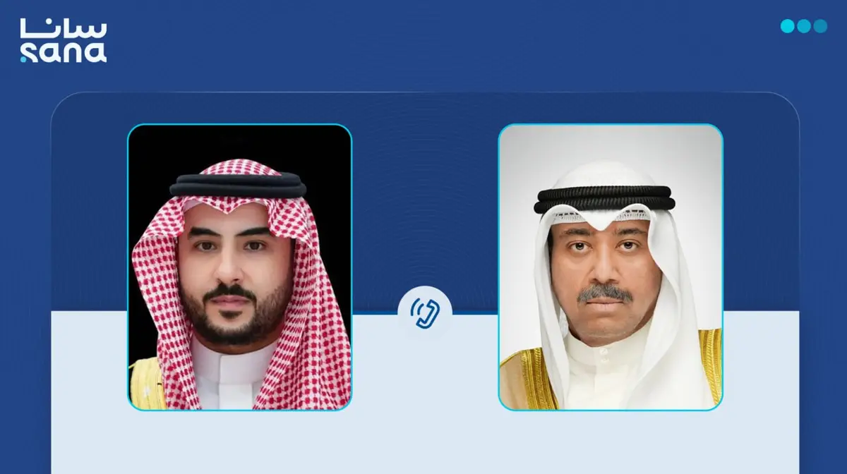 وزيرا الدفاع الكويتي والسعودي يبحثان هاتفياً مستجدات الأوضاع في المنطقة
