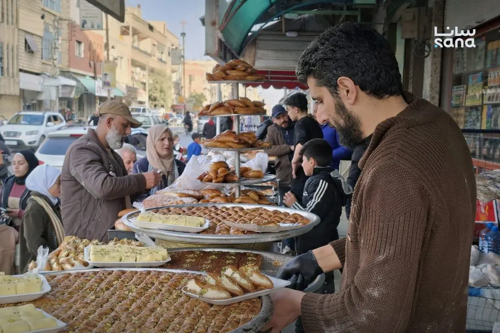حركة الأسواق في مدينة الضمير بريف دمشق قُبيل موعد الإفطار