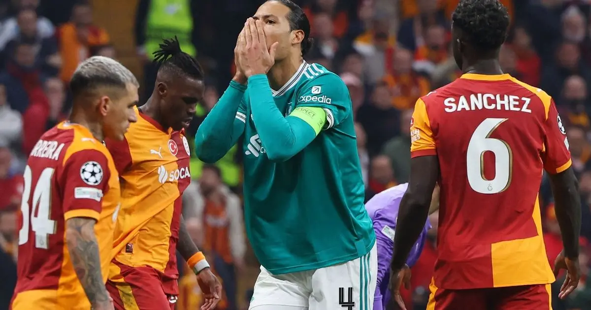 فان دايك يؤكد أن مصير ليفربول بيده رغم الخسارة أمام غلطة سراي