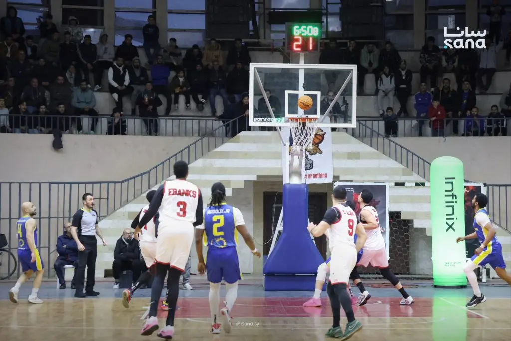 النواعير يفوز على حمص الفداء في قمة الجولة الأولى لإياب دوري كرة السلة للرجال