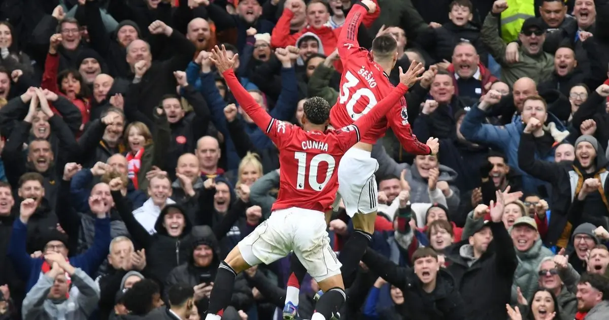 يونايتد يقهر أستون فيلا بمعركة المركز الثالث وبرونو يدخل التاريخ