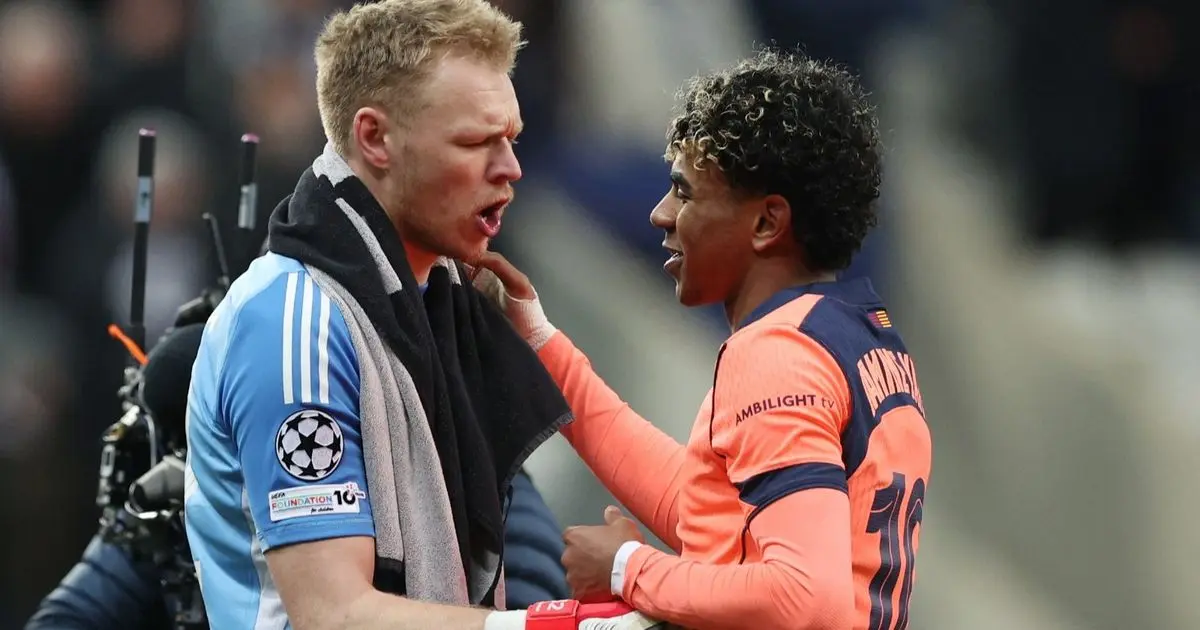 غضب عارم في نيوكاسل من حكم مواجهة برشلونة بسبب لامين يامال