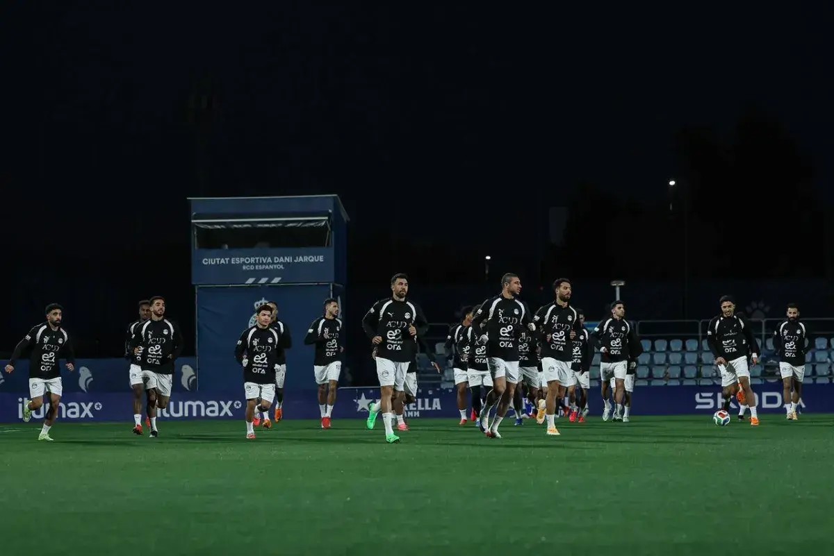 منتخب مصر يتدرب في برشلونة استعدادا لودية إسبانيا