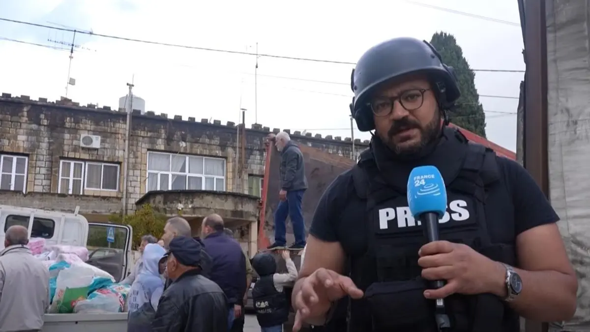 ريبورتاج: فرانس24 ترافق قافلة إنسانية وترصد معاناة سكان بلدات جنوب لبنان وسط تواصل الحرب