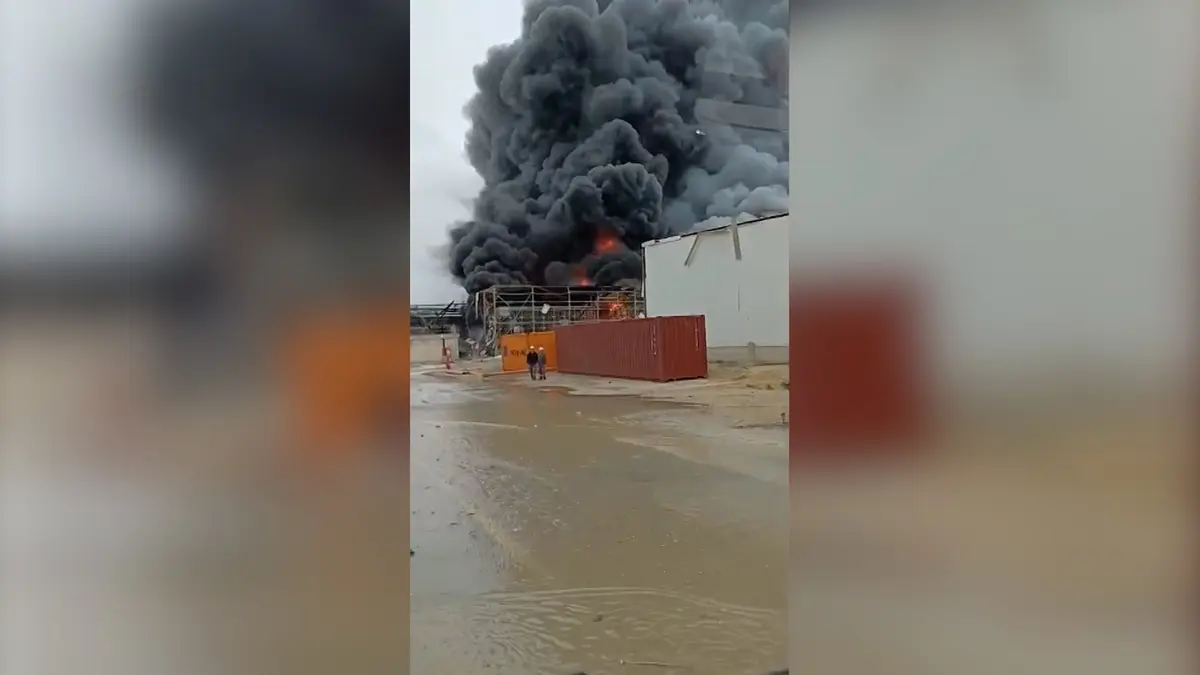 شاهد.. دخان أسود كثيف يلف موقعًا صناعيًا في إسرائيل