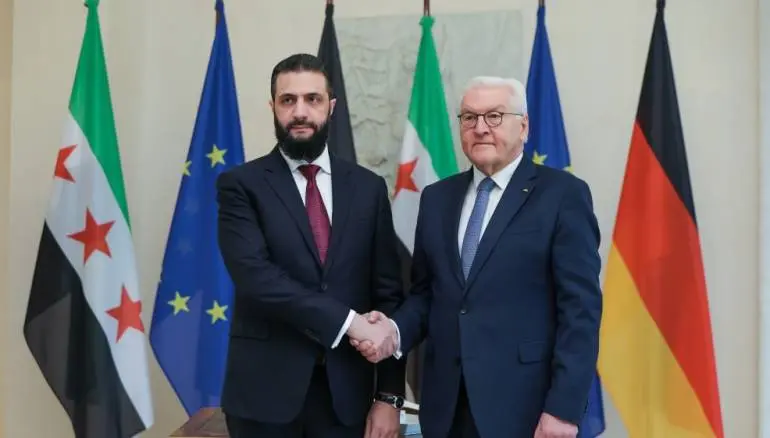 الشرع وشتاينماير يبحثان تعزيز العلاقات السورية الألمانية في برلين