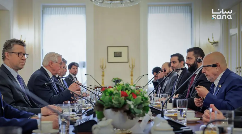 الرئيسان الشرع وشتاينماير يبحثان تعزيز العلاقات بين سوريا وألمانيا